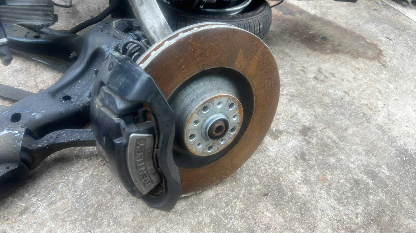 2006 Bentley Continental Flying Spur Front Suspension Assembly with Brake Disc & Caliper