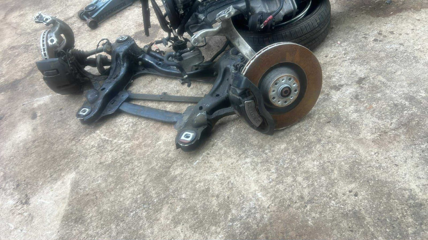 2006 Bentley Continental Flying Spur Front Suspension Assembly with Brake Disc & Caliper